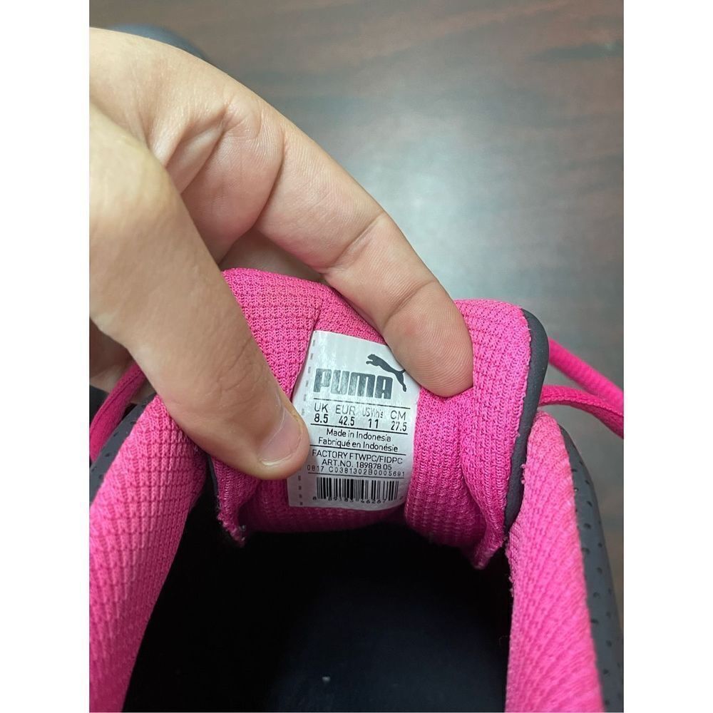 Puma Tazon Pink and Grey Women’s Sneakers Size 11 - Picture 7 of 7